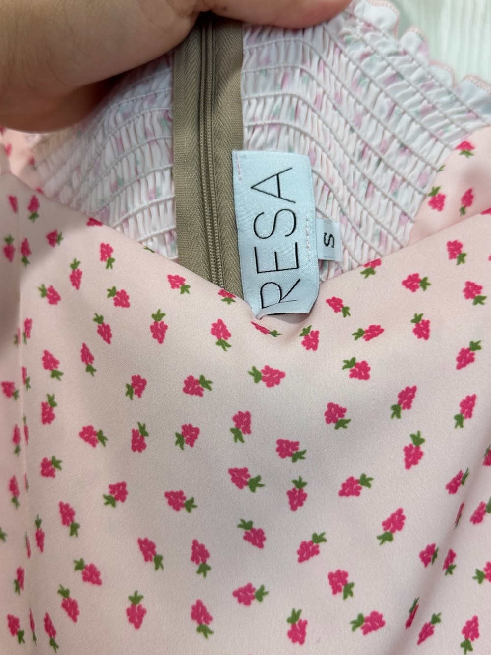 RESA Odi mini dress Tie-shoulder Sz S - Picture 3 of 7